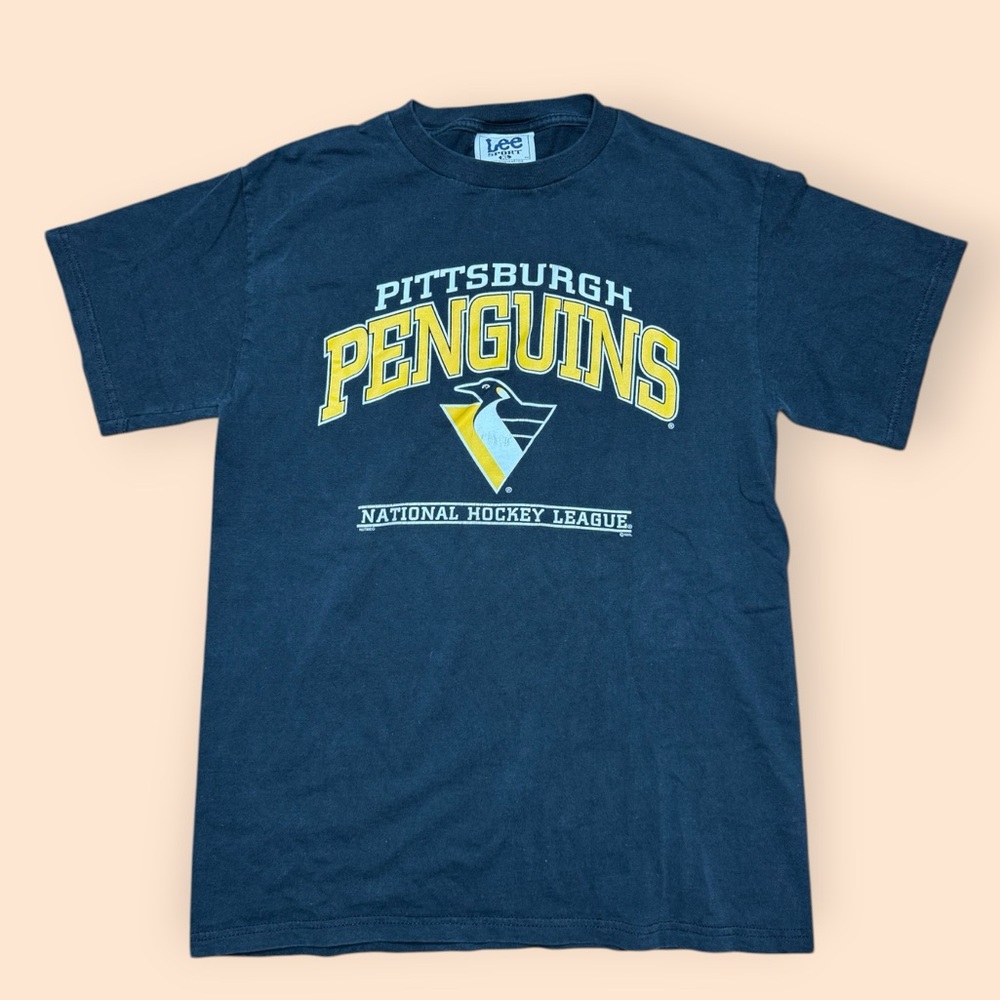 Vintage Pittsburgh Penguins 1990s T Shirt Men’s XL Black Vtg 90s